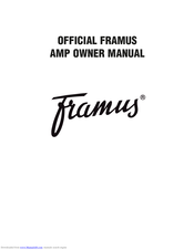 Framus RUBY RIOT 2 Owner's Manual