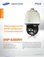 Samsung iPolis SNP-6200RH Specifications