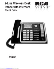 RCA 25260 ViSYS User Manual