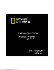 National Geographic NG770A Instruction Manual