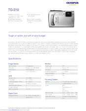 Olympus TG-310 Specifications