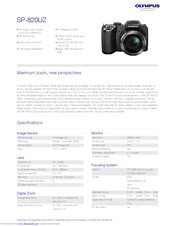 Olympus SP-820UZ Specifications