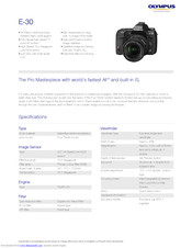 Olympus E-30 Specifications