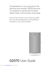LG GD570 User Manual