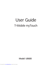 T Mobile myTouch U8680 User Manual