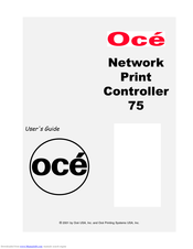 Oce 75 User Manual
