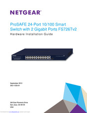 Netgear ProSAFE FS726Tv2 Hardware Installation Manual