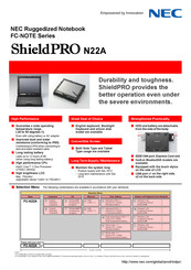 NEC ShieldPRO N22A Specifications
