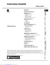 Hotpoint TVFG 65C Futura Instruction Booklet