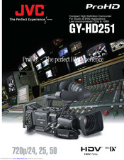 JVC ProHD GY-HD251E Specifications