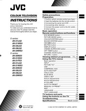 JVC AV-21WX3 Instructions Manual
