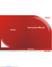 SONIQ Qplay QPD555B Insrtuction Manual
