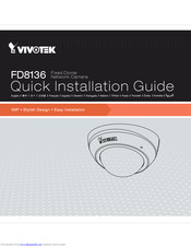 Vivotek FD8136 Quick Installation Manual
