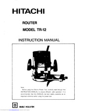 Hitachi TR-12 Instruction Manual