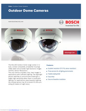 Bosch VDN-240V03-2 Technical Specifications