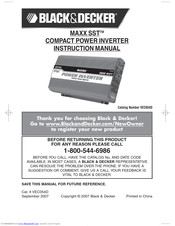 Black & Decker MAXX SST Instruction Manual