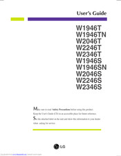 LG W2346T User Manual