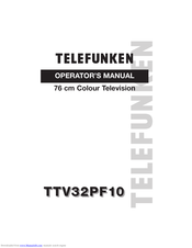 Telefunken TTV32PF10 Operator's Manual