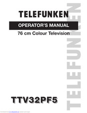 Telefunken TTV32PF5 Operator's Manual