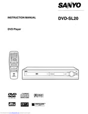 Sanyo DVD-SL20 Instruction Manual