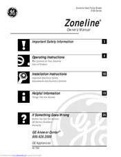 GE Zoneline 5100 Series Owner's Manual