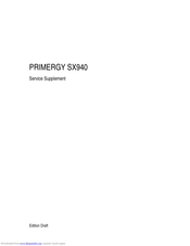 Fujitsu PRIMERGY SX940 Manual