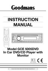 Goodmans GCE 5005DVD Instruction Manual