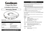 Goodmans GCD620RS Series Instruction Manual