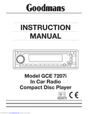 Goodmans GCE 7207i Instruction Manual