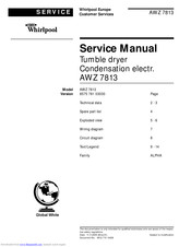 Whirlpool AWZ-7813 Service Manual
