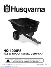 Husqvarna HQ-1000PS Owner's Manual