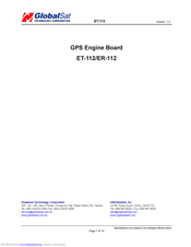 Globalsat ER-112 Specifications