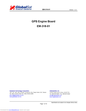 Globalsat EM-318-01 Specifications
