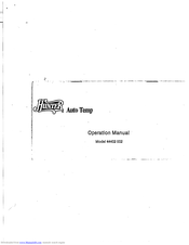 Hunter Auto Temp 44402 002 Operation Manual