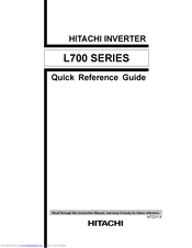 Hitachi L700 Series Quick Reference Manual