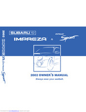 SUBARU 2002 Impreza Wagon Safety & Overview Manual
