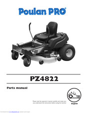 Poulan Pro PZ4822 Parts Manual