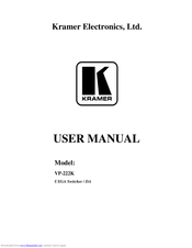 Kramer TOOLS VP-222K User Manual
