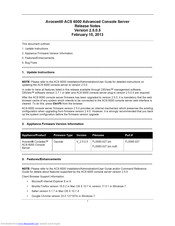 Avocent ACS 6000 Release Notes