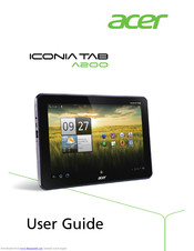 Acer A200 User Manual