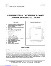 Innotech IC8001 Programming Manual