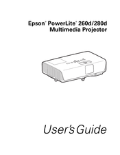 Epson PowerLite 280d User Manual