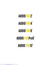 Echo Audio AudioFire2 Owner's Manual