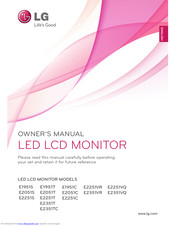 LG E2251VR Owner's Manual