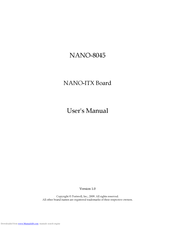 Portwell NANO-8045 User Manual