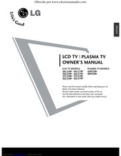 LG 42PC5R-ZB Owner's Manual