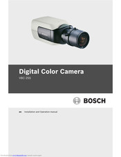 Bosch VBC-255 Installation And Operation Manual