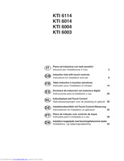 Merloni KTI 6004 Instructions For Installation And Use Manual