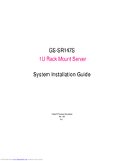 Gigabyte GS-SR147S System Installation Manual