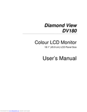 Mitsubishi Electric Diamond View DV180 User Manual